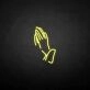 'Hand of Pray' neon sign