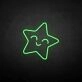 'Smile a star' neon sign