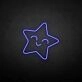 'Smile a star' neon sign