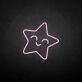 'Smile a star' neon sign