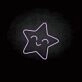 'Smile a star' neon sign