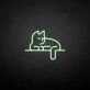 'Stick the cat' neon sign
