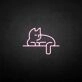 'Stick the cat' neon sign