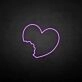 'The imperfect love' neon sign