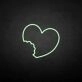 'The imperfect love' neon sign