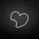 'The imperfect love' neon sign