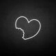 'The imperfect love' neon sign
