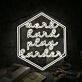 Word Hard Play Harder Neon Signs 30INCH