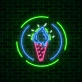 Chill Out Ice Cream Cone Neon Sign