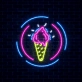 Chill Out Ice Cream Cone Neon Sign