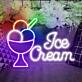 Customize Creamy Delight Ice Cream Cup Neon Sign
