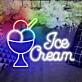 Customize Creamy Delight Ice Cream Cup Neon Sign