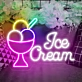 Customize Creamy Delight Ice Cream Cup Neon Sign