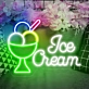 Customize Creamy Delight Ice Cream Cup Neon Sign