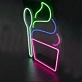 Satisfy Your Cravings Ice Cream Neon Sign