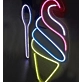 Indulge in BlissVibrant Ice Cream Neon Sign