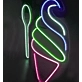 Indulge in BlissVibrant Ice Cream Neon Sign