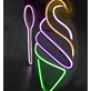 Indulge in BlissVibrant Ice Cream Neon Sign