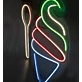 Indulge in BlissVibrant Ice Cream Neon Sign