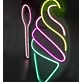Indulge in BlissVibrant Ice Cream Neon Sign