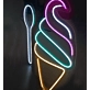 Indulge in BlissVibrant Ice Cream Neon Sign