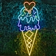 Frozen FantasyTempting Ice Cream Neon Sign