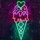 Frozen FantasyTempting Ice Cream Neon Sign