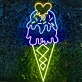 Frozen FantasyTempting Ice Cream Neon Sign