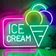 Customize Sweet EscapeIrresistible Ice Cream Neon Sign