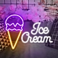 Customize Scoop and Smile Neon Ice Cream Cone