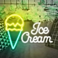 Customize Scoop and Smile Neon Ice Cream Cone