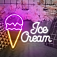 Customize Scoop and Smile Neon Ice Cream Cone