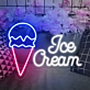 Customize Scoop and Smile Neon Ice Cream Cone
