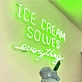 Summer Bliss Ice Cream Solves Everything Neon Sign