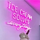 Summer Bliss Ice Cream Solves Everything Neon Sign