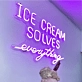 Summer Bliss Ice Cream Solves Everything Neon Sign