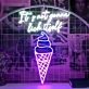 Customize Frozen Delight Oasis Ice Cream Solves Everything Neon Sign
