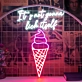 Customize Frozen Delight Oasis Ice Cream Solves Everything Neon Sign