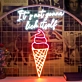 Customize Frozen Delight Oasis Ice Cream Solves Everything Neon Sign