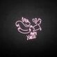 Merry x was' neon sign
