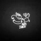 Merry x was' neon sign