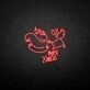 Merry x was' neon sign