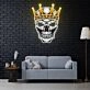Skull With Crown Neon Sign X Acrylic Artwork