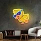 Jolly Duck Jumping Led Neon Sign Light Pop Art