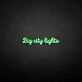 big city lights' neon sign