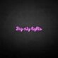 big city lights' neon sign