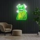 X Mask Cartoon Neon X Acrylic Artwork
