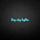 big city lights' neon sign