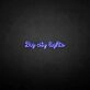 big city lights' neon sign