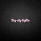 big city lights' neon sign